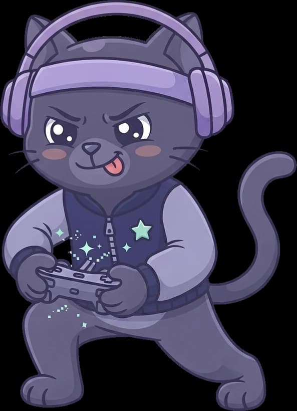 Kimuii gripping a game controller with a focused grin
